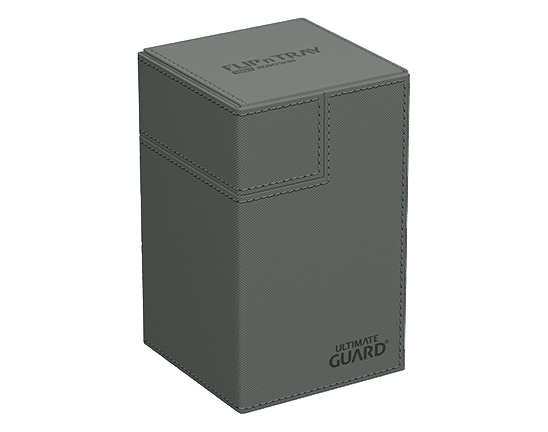 Deck Box - Flip'n'Tray XenoSkin 100+ Grey - Standard Size - Ultimate Guard