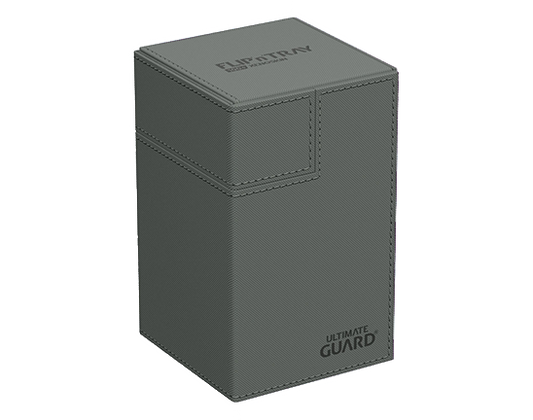 Deck Box - Flip'n'Tray XenoSkin 100+ Grey - Standard Size - Ultimate Guard