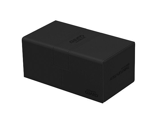 Deck Box - Twin Flip'n'Tray XenoSkin 200+ Black - Standard Size - Ultimate Guard
