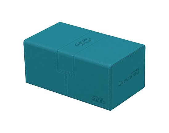 Deck Box - Twin Flip'n'Tray XenoSkin 200+ Petrol - Standard Size - Ultimate Guard