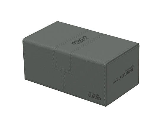 Deck Box - Twin Flip'n'Tray XenoSkin 200+ Grey - Standard Size - Ultimate Guard