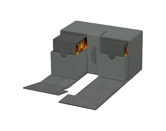 Deck Box - Twin Flip'n'Tray XenoSkin 200+ Grey - Standard Size - Ultimate Guard