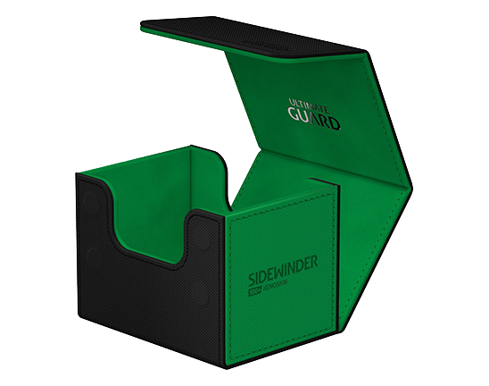 Deck Box - SYNERGY Sidewinder XenoSkin 100+ Black/Green - Standard Size - Ultimate Guard