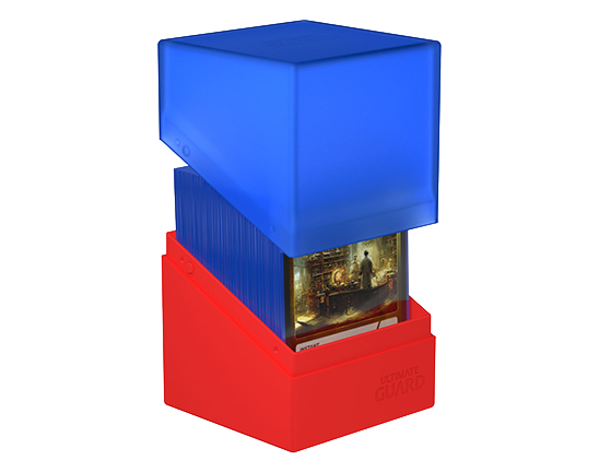 Deck Box - SYNERGY Boulder 100+ Blue/Red - Standard Size - Ultimate Guard