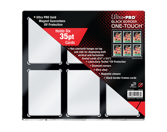 Magnet Holder - ONE TOUCH 6 Carte - Bordo Nero - Ultra Pro