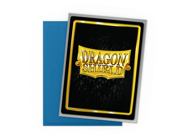 Sleeves - Dual Matte Blue/Silver - 25th Special Edition - Dragon Shield
