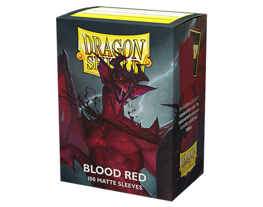 Sleeves - Matte Blood Red - Dragon Shield