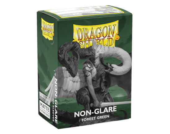 Sleeves - Matte Non Glare Forest Green - Dragon Shield
