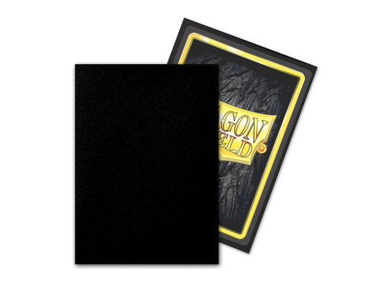 Sleeves - Standard Size Outer Sleeves - Matte Black - Dragon Shield