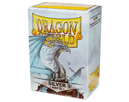 Sleeves - Matte Silver - Dragon Shield