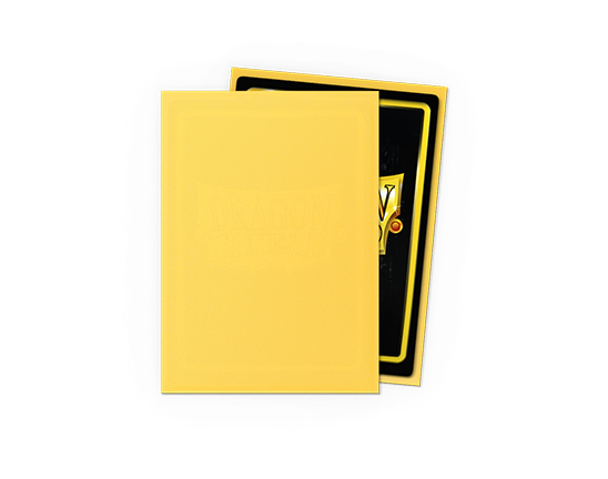 Sleeves - Matte Yellow - Dragon Shield