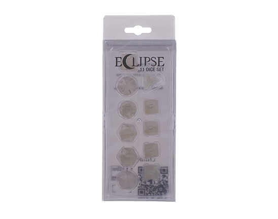 Dice - 11 Dice Set Arctic White - Ultra Pro Eclipse