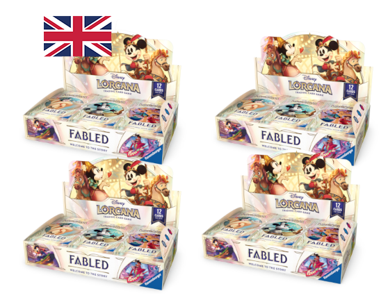 fabled booster box case Lorcana Fabled Booster 4-Box Case