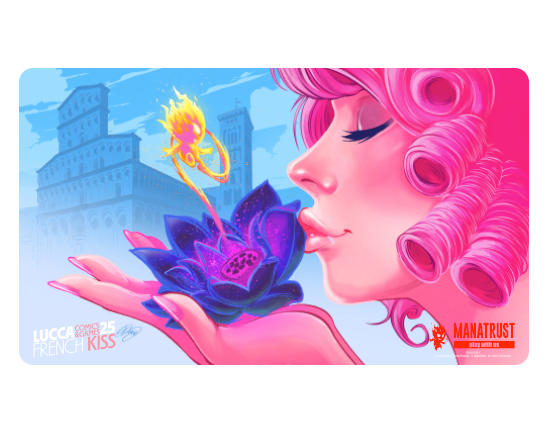 Playmat - Kissed Firey - Lucca Comics 2025 - ManaTrust Lifestyle