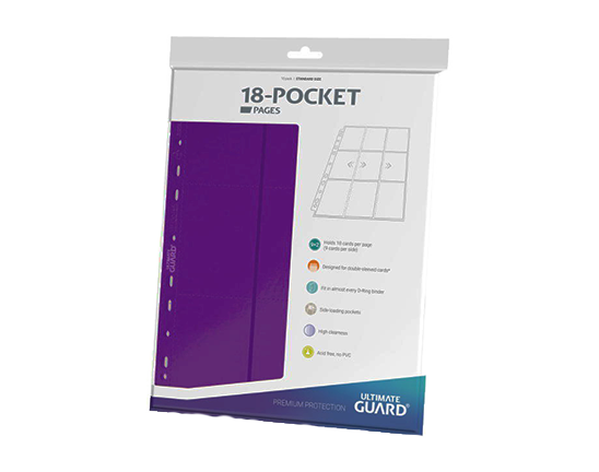 Pocket Page - Side Loading 18 Tasche (10) - Purple - Ultimate Guard