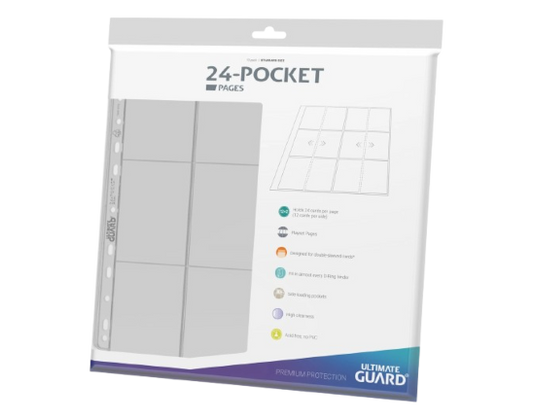 Pocket Page - Side Loading 24 Tasche (10) - Trasparenti (Quadrow) - Ultimate Guard