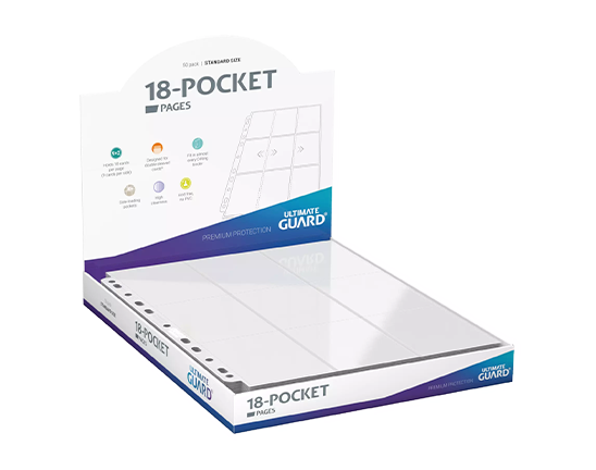 Pocket Page - Side Loading 18 Tasche (50) - White - Ultimate Guard