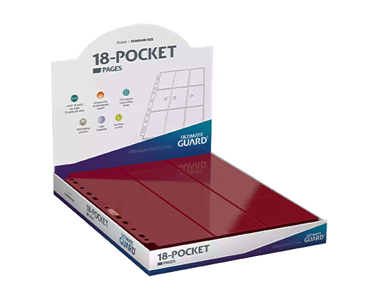 Pocket Page - Side Loading 18 Tasche (50) - Red - Ultimate Guard