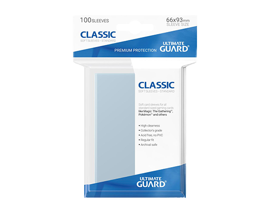 Sleeves - Classic Soft Skin Standard - Transparent - Ultimate Guard ...