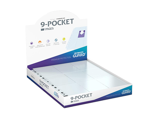 Pocket Page - Top Loading 9 Tasche (100) - Transparent - Ultimate Guard