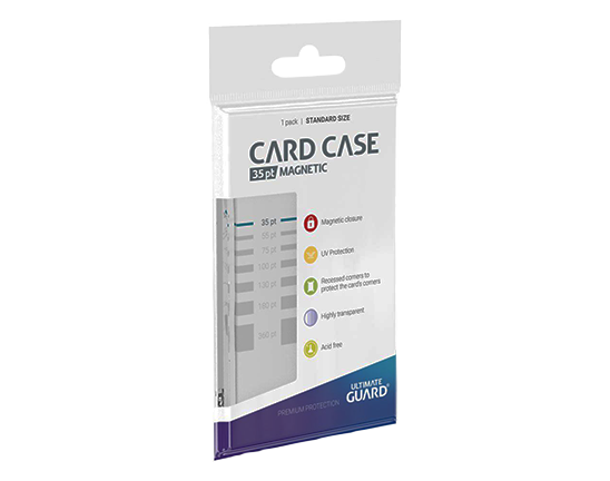 Card Case - Magnetic 35pt Standard Size - Transparent - Ultimate Guard