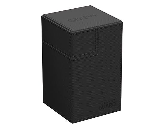 Deck Box - Flip'n'Tray XenoSkin 100+ Black - Standard Size - Ultimate Guard