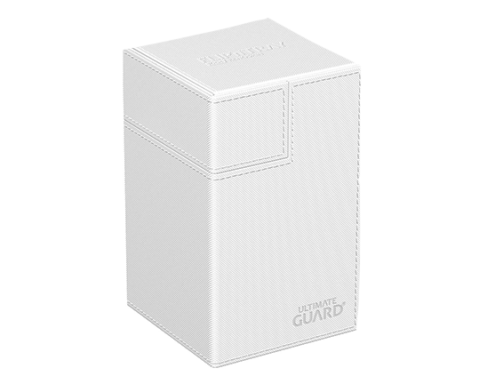 Deck Box - Flip'n'Tray XenoSkin 100+ White - Standard Size - Ultimate Guard