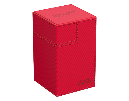 Deck Box - Flip'n'Tray XenoSkin 100+ Red - Standard Size - Ultimate Guard