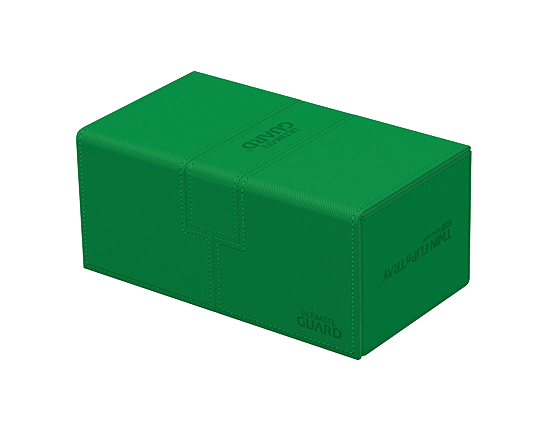 Deck Box - Twin Flip'n'Tray XenoSkin 200+ Green - Standard Size - Ultimate Guard