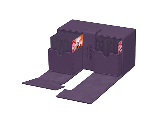 Deck Box - Twin Flip'n'Tray XenoSkin 200+ Purple - Standard Size - Ultimate Guard