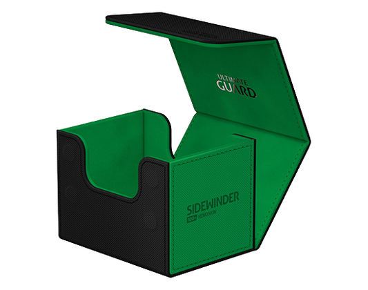 Deck Box - SYNERGY Sidewinder XenoSkin 100+ Black/Green - Standard Size - Ultimate Guard