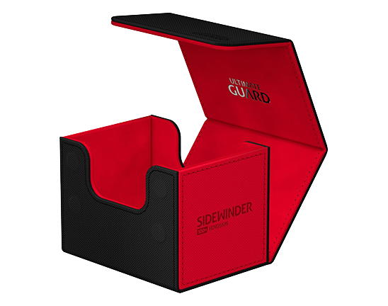 Deck Box - SYNERGY Sidewinder XenoSkin 100+ Black/Red - Standard Size - Ultimate Guard