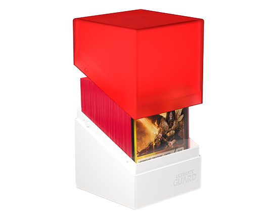 Deck Box - SYNERGY Boulder 100+ Red/White - Standard Size - Ultimate Guard