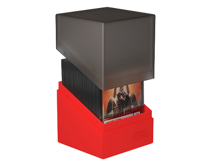 Deck Box - SYNERGY Boulder 100+ Black/Red - Standard Size - Ultimate Guard