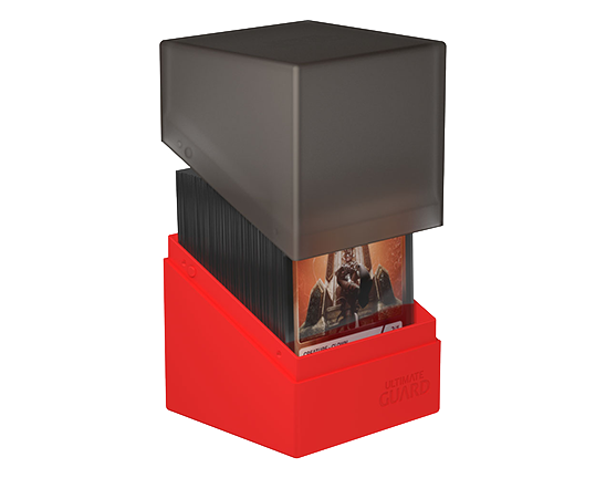 Deck Box - SYNERGY Boulder 100+ Black/Red - Standard Size - Ultimate Guard