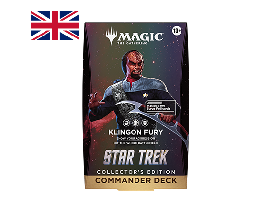 Magic The Gathering - Star Trek - Commander Deck Collector's Edition - Klingon Fury - PREORDINE