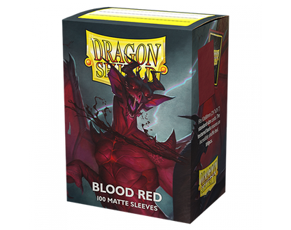 Sleeves - Matte Blood Red - Dragon Shield