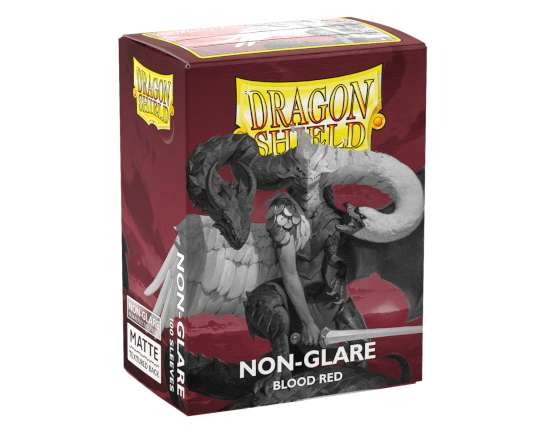 Sleeves - Matte Non Glare Blood Red  - Dragon Shield