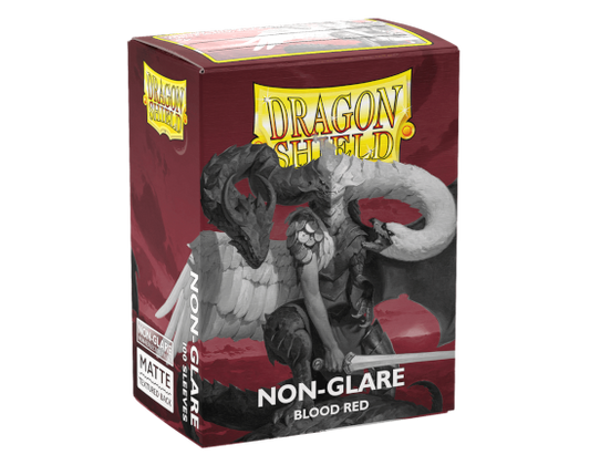 Sleeves - Matte Non Glare Blood Red  - Dragon Shield