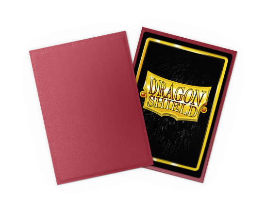 Sleeves - Matte Non Glare Blood Red  - Dragon Shield