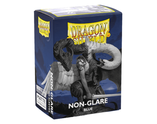 Sleeves - Matte Non Glare Blue - Dragon Shield