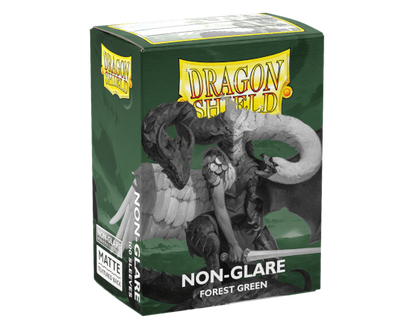 Sleeves - Matte Non Glare Forest Green - Dragon Shield