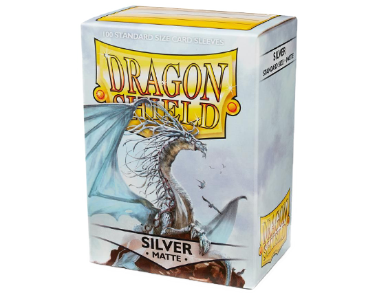 Sleeves - Matte Silver - Dragon Shield