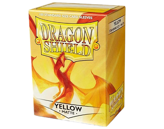 Sleeves - Matte Yellow - Dragon Shield