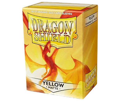 Sleeves - Matte Yellow - Dragon Shield