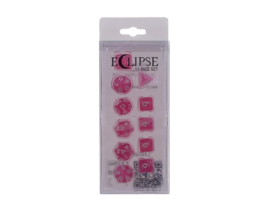 Dice - 11 Dice Set Pacific Hot Pink - Ultra Pro Eclipse