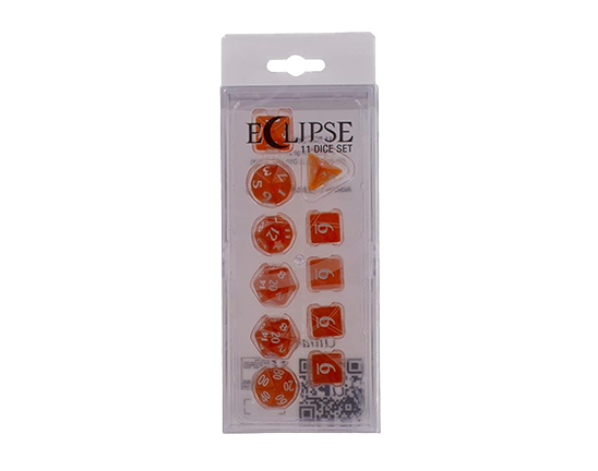 Dice - 11 Dice Set Pumpkin Orange - Ultra Pro Eclipse