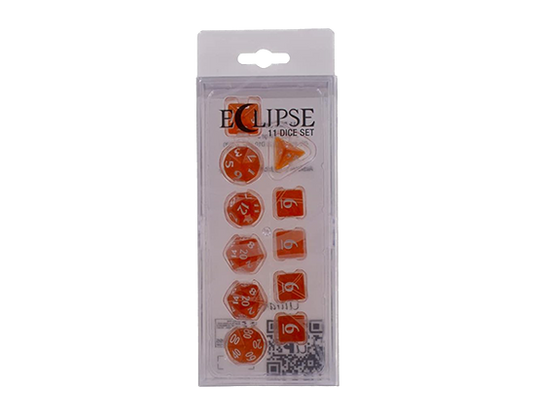Dice - 11 Dice Set Pumpkin Orange - Ultra Pro Eclipse