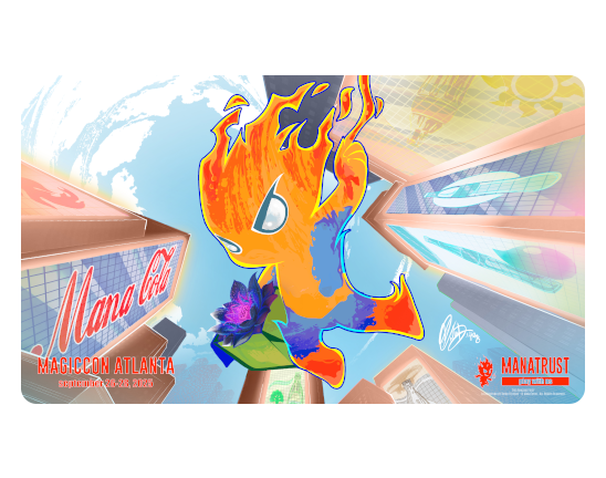 Playmat - The Amazing Firey - MagicCon Atlanta 2025 - ManaTrust Lifestyle