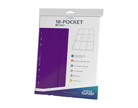 Pocket Page - Side Loading 18 Tasche (10) - Purple - Ultimate Guard